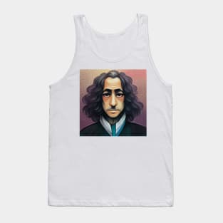 Baruch Spinoza portrait | Anime style Tank Top